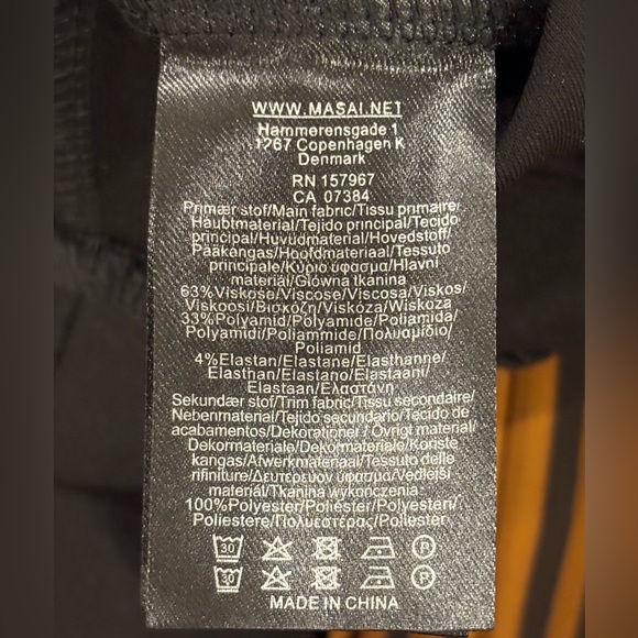 Masai Women’s Black & Brown/Copper Birgitte Jersey Top, size large - Picture 13 of 16